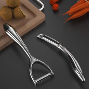 SimCoker Vegetable Peeler For Kitchen, Premium Potato Peelers 304 Stainless Steel, Ultra Sharp Blade, Ergonomic Non-Slip Handle, 5 Years Of Warranty…