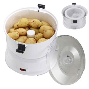 yesjrl potato peeler, automatic peeler machine/multifunction electric fruit veg vegetable peeler slicer (1kg capacity < 180s)