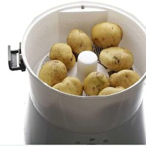 TINTAG Potato Peeling Machine, Fully Automatic Salad Rotator,Multifunction Potato Peeler Peeling Machine,Load-Bearing 1kg Potato Electric Peeling Machine,for Kitchen Fruits Vegetables