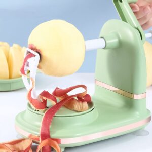 Fruit Peeler Fruits Peeling Tools Potato Skin Peeler Apples Slicer Corer Peeling Machine Pear Vegetables Peeler Kitchen Peeler Metal To Rotate Stainless Steel Kitchenware