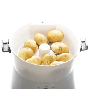 Electric Potato Peeler, Commercial Small Potato Peeling Machine, Vegetable Dehydrator, 1 kg Capacity, One-button Drive, Convenient and Fast, for Canteens, Hotels, Restaurants or Home Kitchen