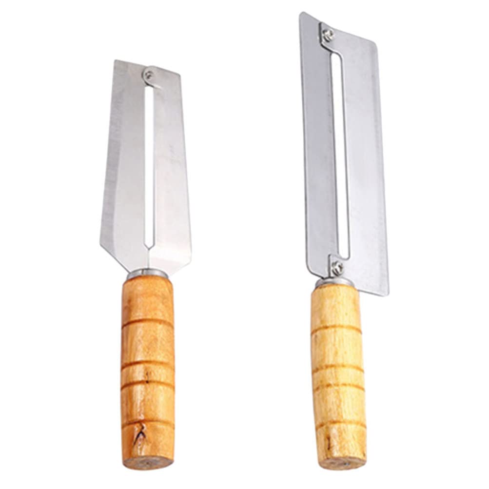 HEMOTON Potato Peeler 2pcs Paring Peeler Multitools Peeling Kinves Pineapple Peeling Fruit Peel Remover Steel Fruit Peeler Veggie Peelers Carrot Peeler Vegetable Wooden Cutting Machine