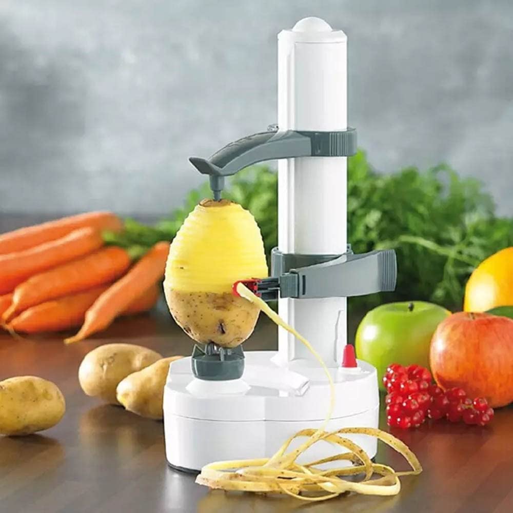 Electric Rotato Peeler，Automatic Apple Peeler Machine,Multifunction Potato Peeler Rapid Rotating Peeling Tool Cutter for Kitchen Fruits & Vegetables