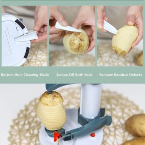 Electric Rotato Peeler，Automatic Apple Peeler Machine,Multifunction Potato Peeler Rapid Rotating Peeling Tool Cutter for Kitchen Fruits & Vegetables