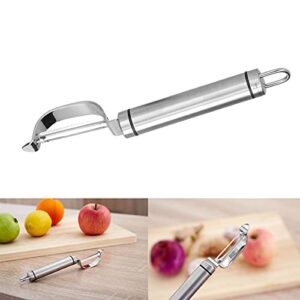 Vegetable Peeler, Kitchen Peeler, Stainless Steel Fruit and Vegetable Peeler with Comfortable Safety Handle for Peeling Potatos Apples Kitchen Gadget