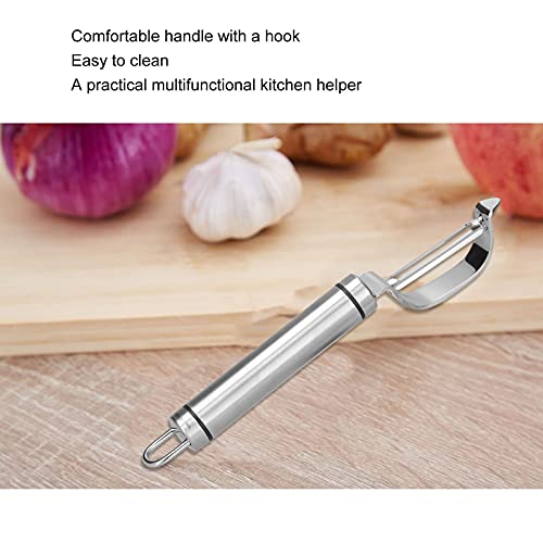 Vegetable Peeler, Kitchen Peeler, Stainless Steel Fruit and Vegetable Peeler with Comfortable Safety Handle for Peeling Potatos Apples Kitchen Gadget