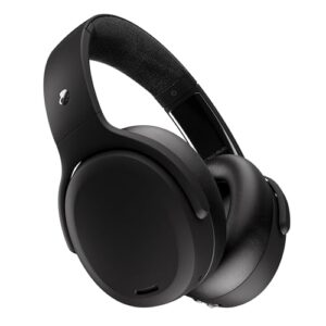 Skullcandy Crusher ANC 2 Over-Ear Noise Canceling Wireless Headphones with Sensory Bass and Charging Cable, 50 Hr Battery, Skull-iQ, Alexa Enabled, Microphone, Works with Bluetooth Devices - Black