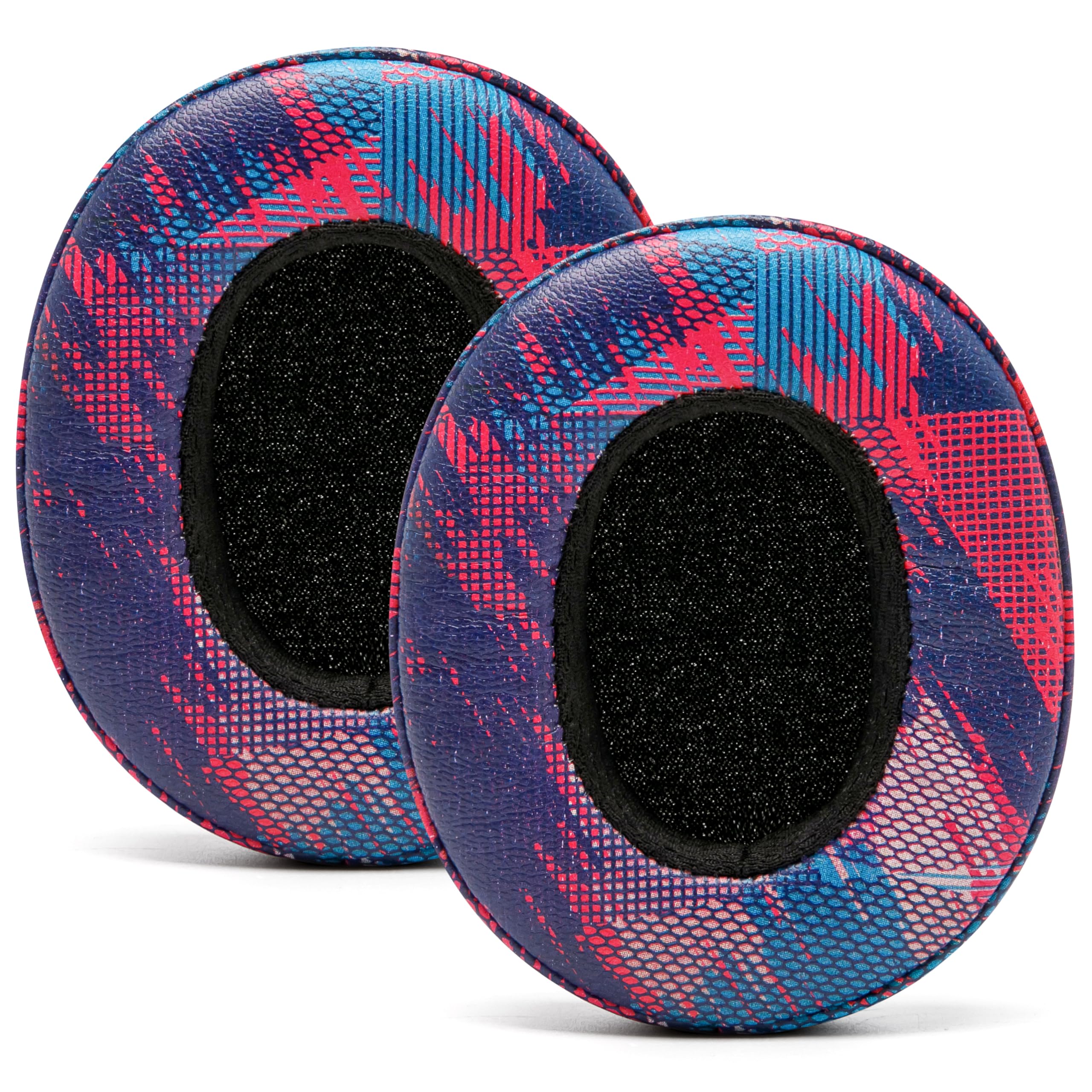 WC Wicked Cushions Extra Thick Earpads for Skullcandy Crusher/Evo/Hesh 3 Headphones & More | Improved Durability & Thickness for Improved Comfort and Noise Isolation | Purple Speed Racer