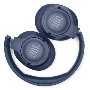 JBL Tune 710BT Wireless Over-Ear Bluetooth Headphones with Microphone, 50H Battery, Hands-Free Calls, Portable (Blue)