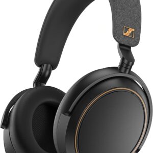 Sennheiser Consumer Audio Momentum 4 Wireless Headphones - Bluetooth Headset for Crystal-Clear Calls with Adaptive Noise Cancellation, 60h Battery Life, Lightweight Folding Design (Black/Copper)