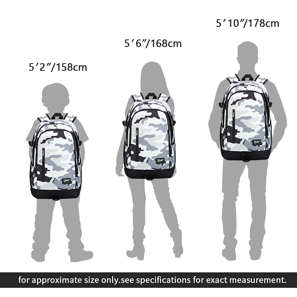 rickyh style School Backpack Travel Bag for Men & Women Lightweight College Back Pack with Laptop Compartmen