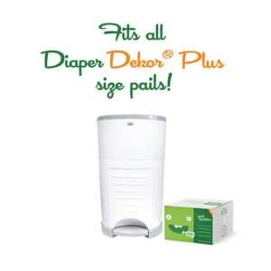 Pail Buddies Diaper Pail Refills | 6 Count | Compatible with Dekor Plus Diaper Pail | Strong, Durable Diaper Pail Refills with Fresh, Baby Powder Scent