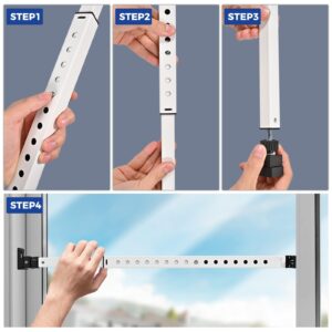 Prosecurloc Window Security Bar, Sliding Patio Anti Lift Safety Child Proof and Adjustable 16-28″ Door Stopper Security Jammer Constructed of High-Grade Iron Door Security Bars