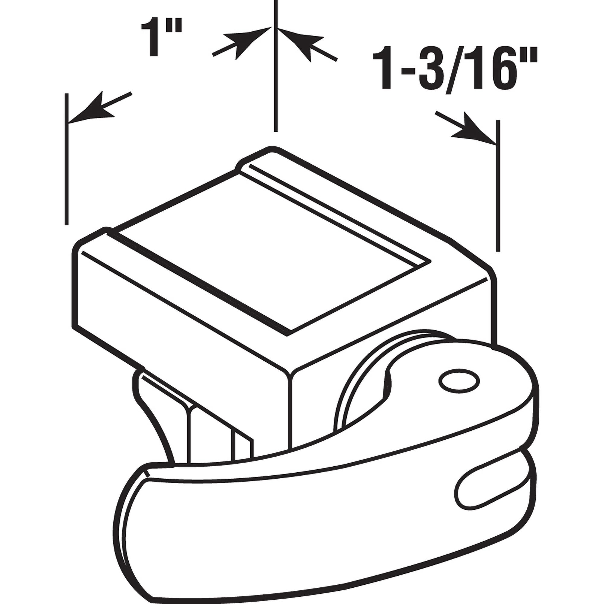 Prime-Line U 9809 Sliding Window Lock for Vinyl Windows – Easy Installation to Keep Windows Securely Closed – Diecast Construction, White (Pack of 1)