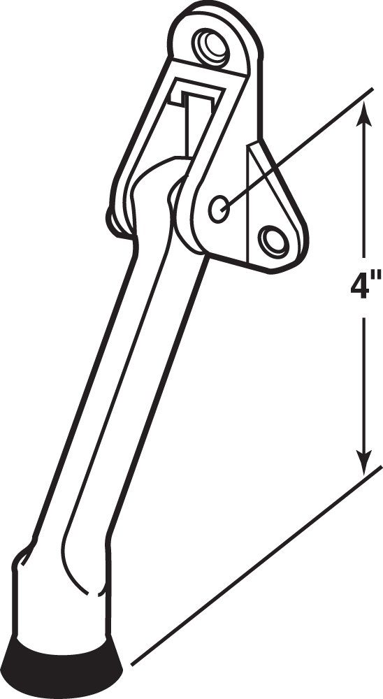 Prime-Line J 4533 3 Hole Bronze Diecast Spring-Loaded Door Holder (Single Pack)