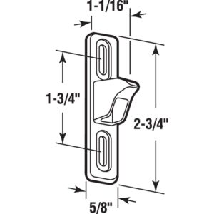 Prime-Line E 2082 Chrome Plated Diecast, with 1/2 In. Projection (Single Pack)