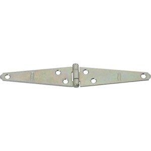 national hardware n127-514 v280 light strap hinges in zinc plated, 2 pack,4 inch