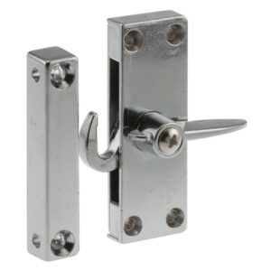 Prime-Line A 184 Sliding Screen Door Latch, Left Hand, Chrome Diecast (Single Pack)