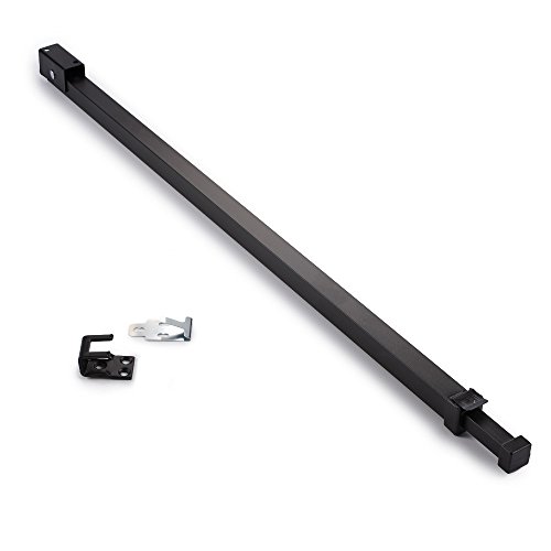 Ideal Security Sliding Door Security Bar for Patio Doors and Sliding Glass Doors, Black, Recyclable Cardboard Package, (25.75-47.5 Inches)