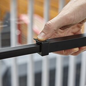 Ideal Security Sliding Door Security Bar for Patio Doors and Sliding Glass Doors, Black, Recyclable Cardboard Package, (25.75-47.5 Inches)