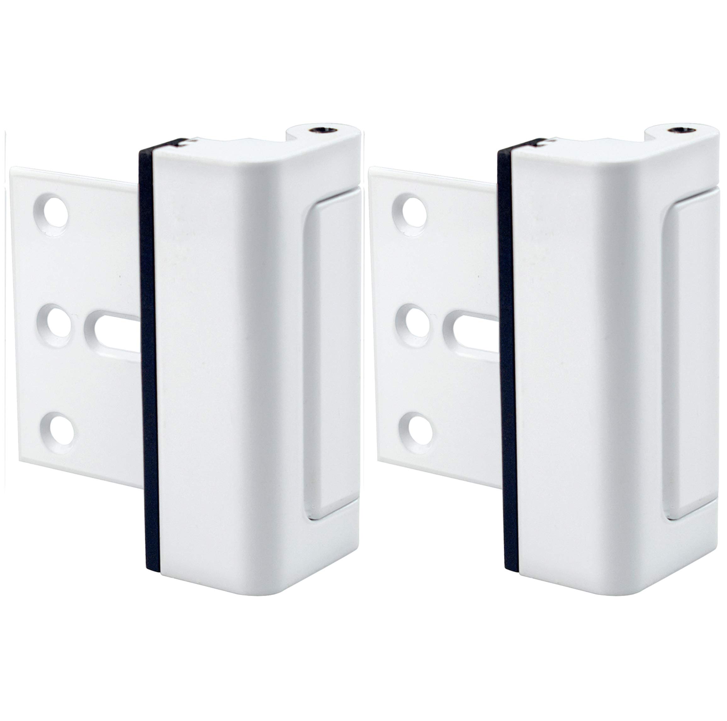 Door Lock for Home Security (2-Pack) - Easy to Install Door Latch Device, Aluminum Construction| Child Proof & Tamper Resistant, White Door Locks