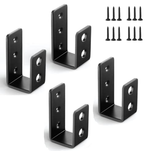 Liphontcta 2x4 Doade Brackets, Heavy Duty Open Bar Security Holder Garden Sculpture Outdoor Decoration