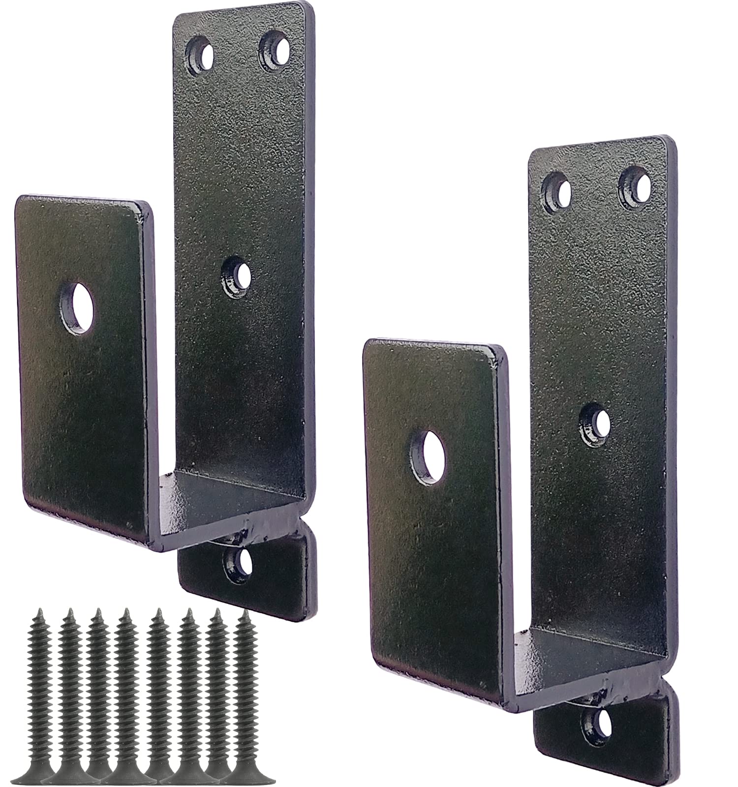 2x4 Door Barricade Brackets. Upgrade Door Barricade Security Bar Provide Our Home Under The Safety Environment. Door Metal Bar Bracket for Your Home, Garages, Basements, Sheds, Warehouses, Backyards.