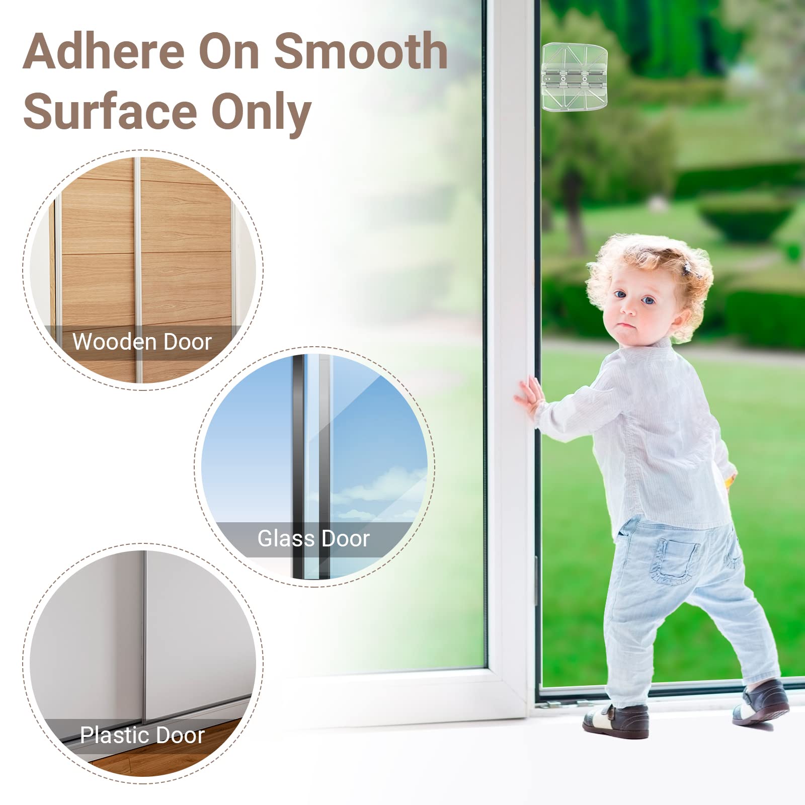 Buy Two Save More- Child Safety Locks for Patio Slide Doors and Sliding Glass Door Lock Security