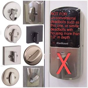 LOKmate Deadbolt Guard Door Lock Security - Magnet Version (Black/Black)