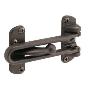 Defender Security U 10309 Bar Door Guard Swing Lock, single pack, Classic Bronze