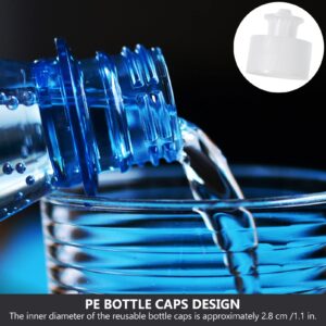 SEWACC 20Pcs Push Pull Caps for Bottles 28 mm Plastic Water Bottle Cap Sport Bottle Lid Replacement Caps for Camping Sports Drinking Bottles