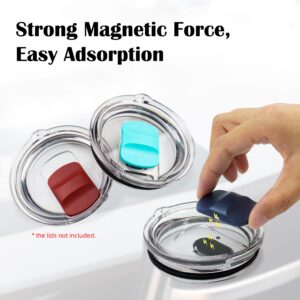 YKOAJG Magnetic Slide Replacement - For Yeti - Lid 10 oz, 16 oz, 20 oz, 26 oz, 30 oz, 4 Color (Black, Vermilion, Dark Blue, Green)
