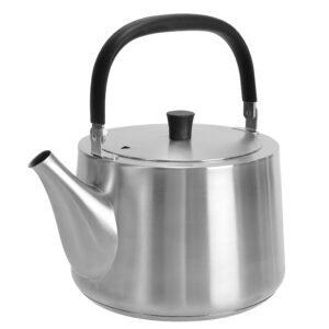 Dr.HOWS Deluxe Stainless Steel Tea Kettle Stovetop 3.5L, Tea Pot Food Grade Stainless Steel & Folding Silicon Handle, Easy to Clean Suitable for All Heat Sources