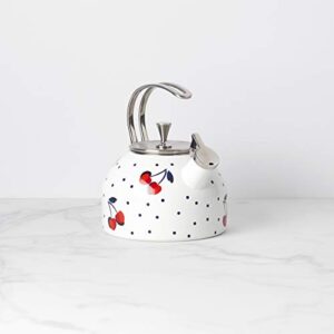 Kate Spade New York Vintage Cherry Dot Tea Kettle, 3.70 LB, Multi