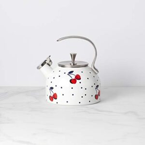 Kate Spade New York Vintage Cherry Dot Tea Kettle, 3.70 LB, Multi