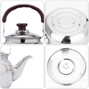 LIFKOME 0.5 QT Whistling Tea Kettle for Stove Top Stainless Steel Whistling Tea Pots Classic Stovetop Kettle