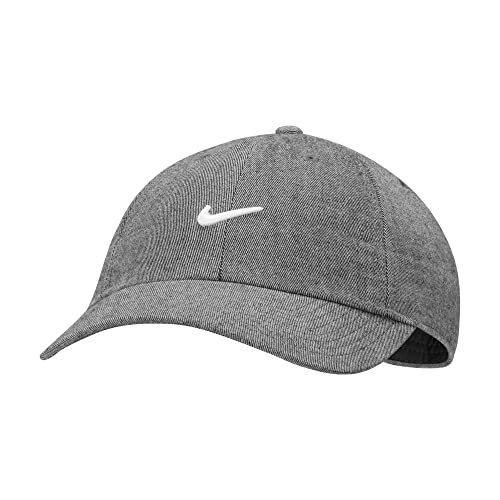 Nike Sportswear Heritage86 Adjustable Cap Hat Unisex (Black/White, One Size)