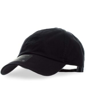 nike sportswear heritage86 futura washed hat, black/black/(black), misc