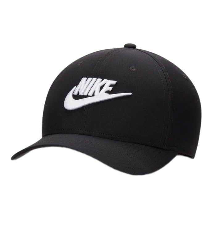 Nike Rise Structured SwooshFlex Futura Cap (Black)