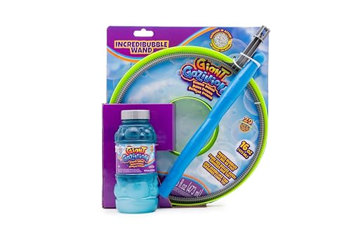 Gazillion Bubbles Incredible Bubble Wand - Make Gigantic Bubbles & Delight Friends W/ 16 Oz Giant Bubble Solution - For Age 3+