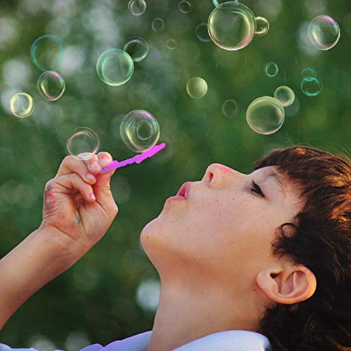 B bangcool Bubble Wands Set - Big Bubbles Wand Funny Bubbles Maker with Tray, Nice for Outdoor Playtime & Birthday Party & Games, Suitable for All Age People