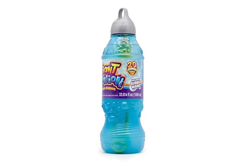 Gazillion Bubbles, Giant Bubbles Solution 1L - Create Giant Bubbles with Elite Formula & 7-in-1 Bubble Wand - Non-Toxic & Safe