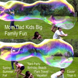 BUBBLETHING GIANT Bubble Mix | Concentrate Makes 7 Gallons Big Bubble Solution for Kids All Ages | Refills Giant Bubble Wands, Toys, Makers | Easy, Safe, Nontoxic Certified