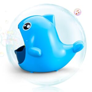 Electric Dinosaur Bubble Machine Kids Summer Toy Shark for Children with 90ml Bubble Water and Concentrate Bubble Christmas Party Bubble Maker Under for 10 Dollars (Shark)