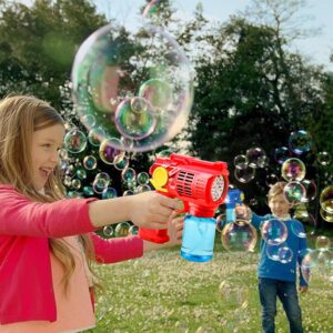 TOY Life 3 Pack Bubble Guns for Kids Outdoor Game for Kids Bubble Machine Bubble Maker Bubbles for Toddlers with Bubble Solutions Automatic Bubble Blaster Gun Bubble Toys Kids Outdoor Activity