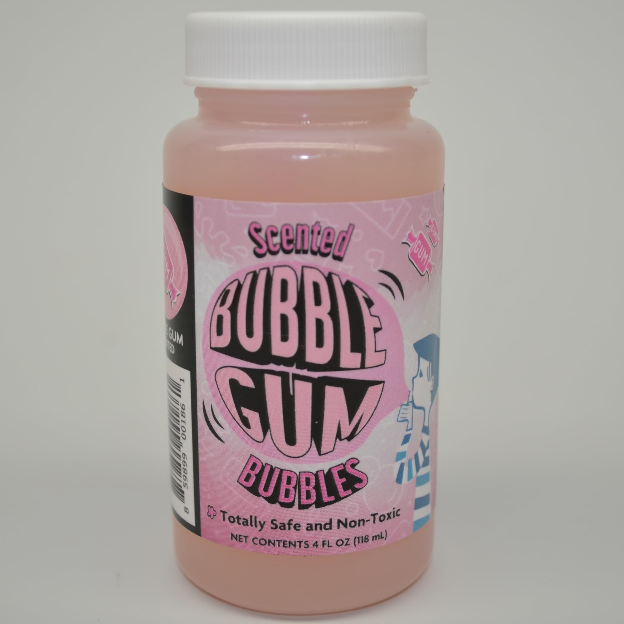 Atomic Bubbles: Bubble Love Bubblegum Scented Bubbles - 2 Pack - 4oz Bottles, Oversized Wand, Kids Events, Party Favors, Indoor & Outdoor, Non-Toxic