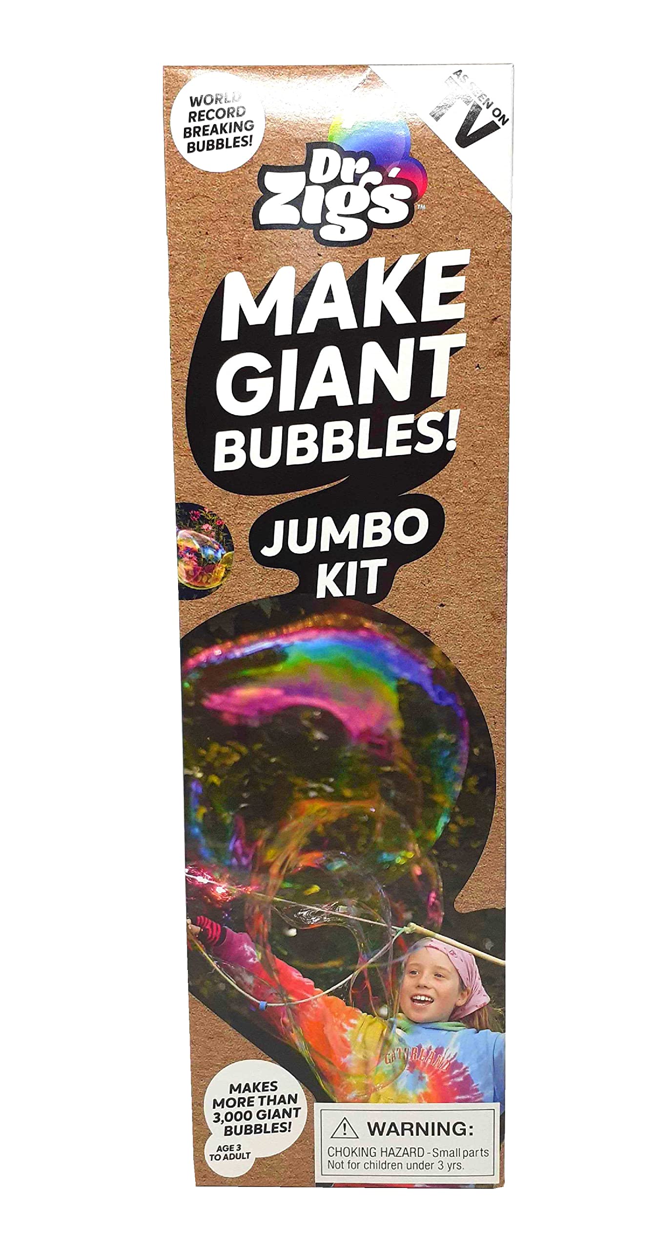 Dr Zigs Eco Giant Bubble Kit - Jumbo Set - Sustainable Wands and Professional Grade Solution, Outdoor, Garden Fun Toy.