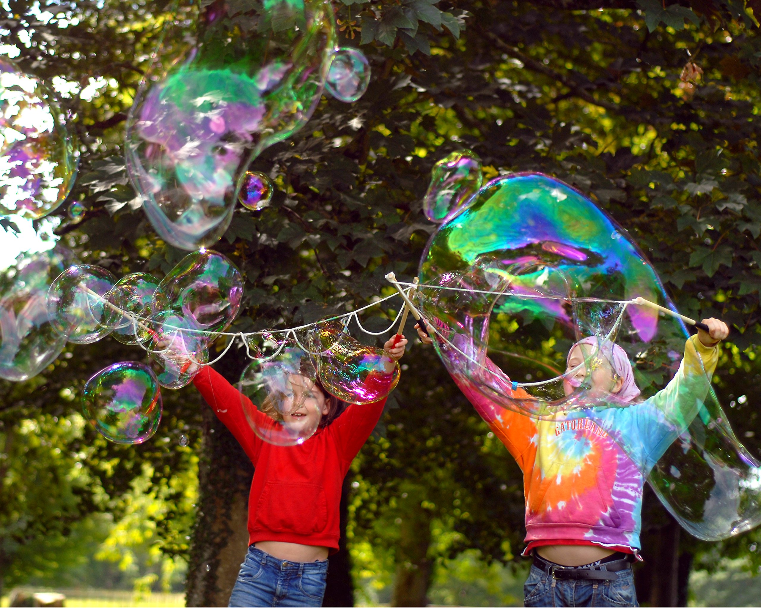 Dr Zigs Eco Giant Bubble Kit - Jumbo Set - Sustainable Wands and Professional Grade Solution, Outdoor, Garden Fun Toy.