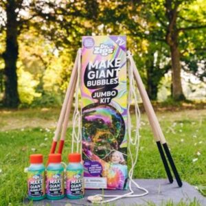 Dr Zigs Eco Giant Bubble Kit - Jumbo Set - Sustainable Wands and Professional Grade Solution, Outdoor, Garden Fun Toy.