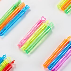 20 Pcs Empty Colorful Bubble Wands Party Bag Bubbles Mini Party Bubbles Small Bubble Tubes Wedding Favour Bubbles Heart